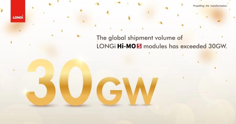 LONGi Achieves New Milestone Of 30GW For Hi MO 5 Module Shipments AFSIA